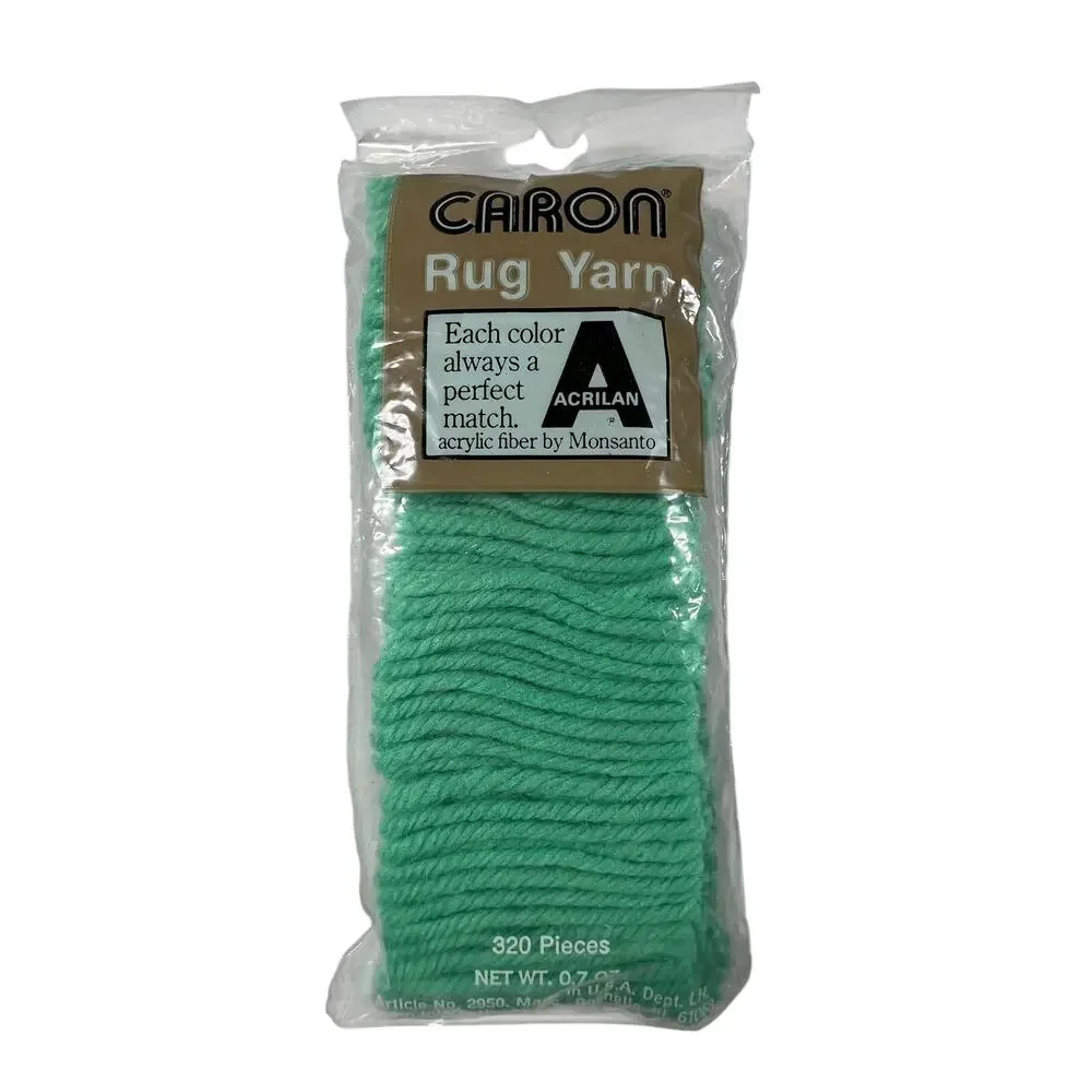CARON Rug Yarn Lot of 20 Mint 0139 Acrilan Latch Hook 320 Pieces USA Sealed